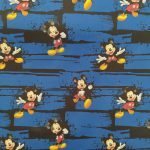 Tecido plastificado Mickey azul