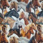 Tecido Plastificado canvas horses